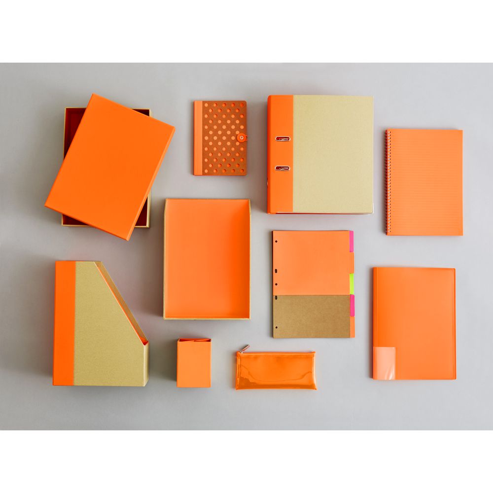 Otto Kraft Lever Arch Binder Neon Orange